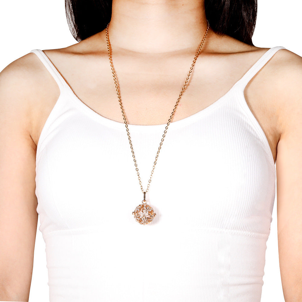 Rose Gold Angel Wings Aromatherapy Necklace